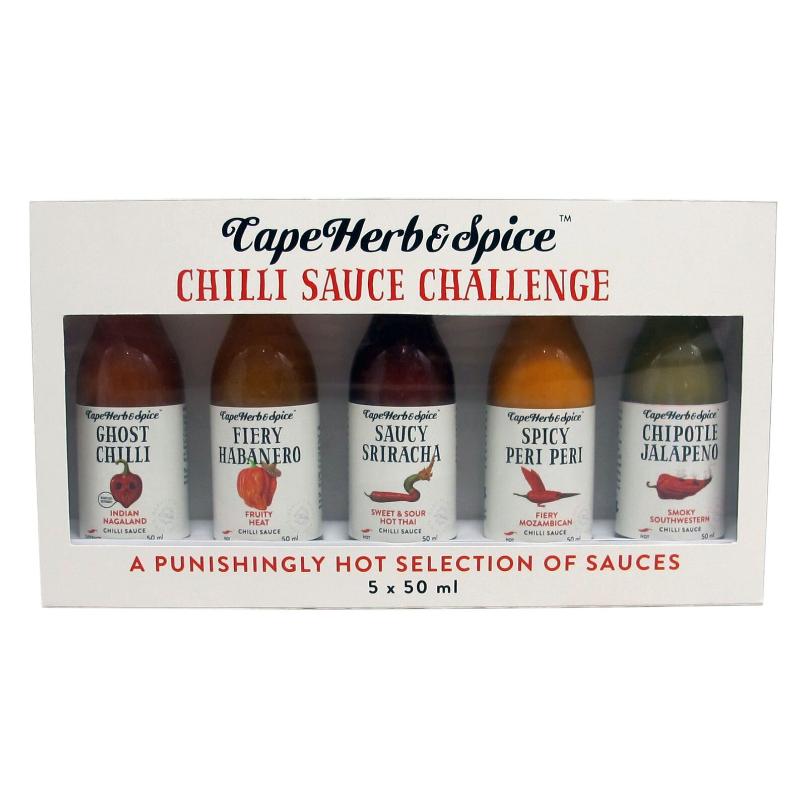 Chilli Sauce Challenge 5 Bottle Gift Set 250ml