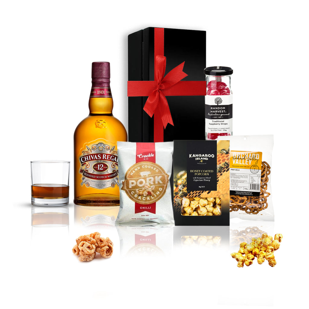 Whisky & Snacks Gift Hamper | Chivas, Glenfiddich & Gourmet Treats ...