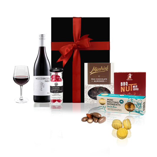 Red Wine & Gourmet Sweets Hamper