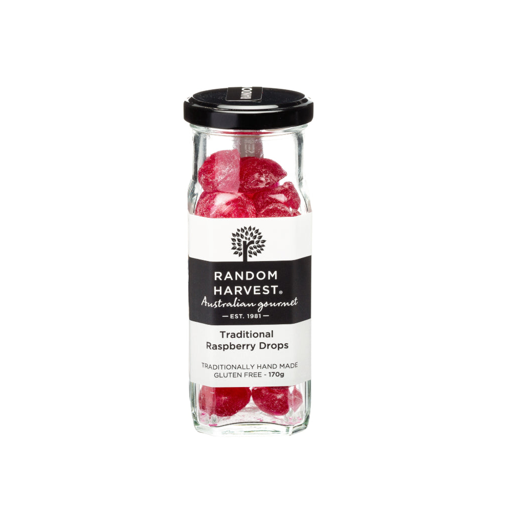 Drops Rosy Raspberry Handmade Raspberry Drops Vegan & Gluten Free 170g – Random Harvest ...