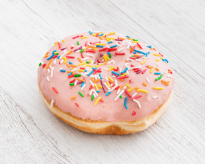 6 x Sprinkle Ring Donuts | Same Day Delivery | Next Day Delivery