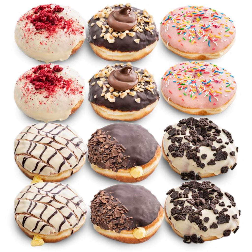 12 x Assorted Donuts | Same Day Delivery | Next Day Delivery – Purely ...